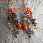 Gemstone Cross Earrings OOA..