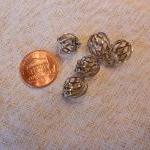 Silver Round Cage Charms