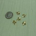Gold 4 Leaf Clover Shamrock..