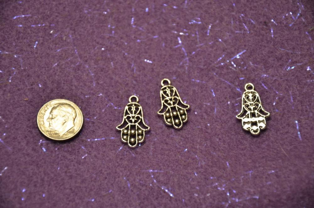 Six Hamsa Charms Symbol of Protection