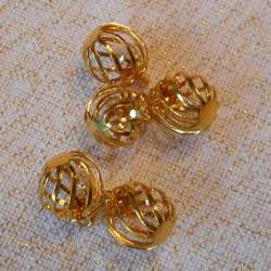 Gold Cage Charms