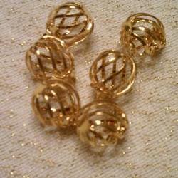 Gold Color Cages Charms