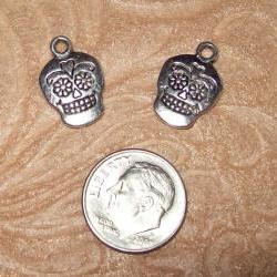 Three Dia de los Muertos Skull Charms