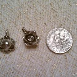 Posy Flower Charms Lot of Five Set 3
